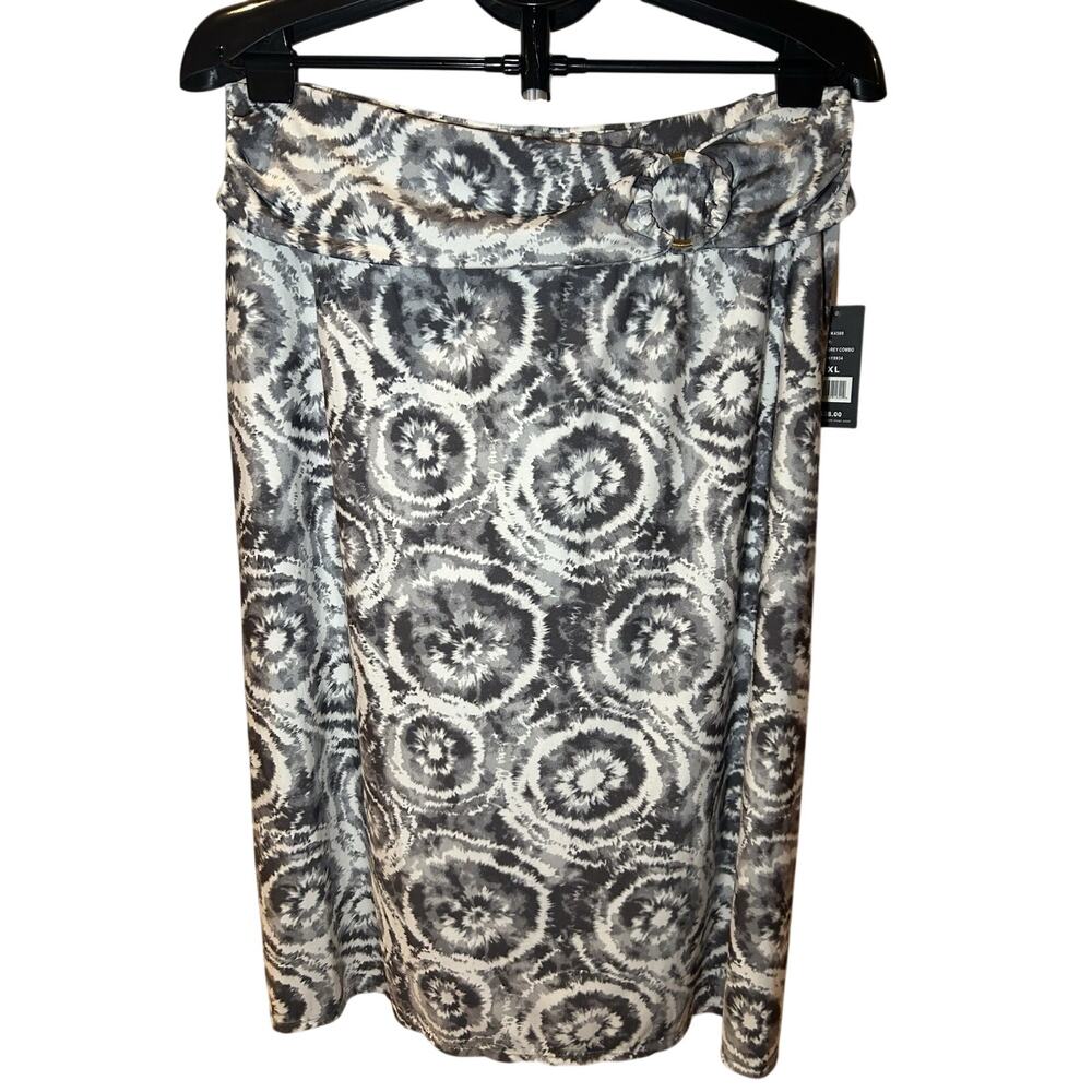 NWT Robert Louis Patterned Midi Skirt Women's size XL